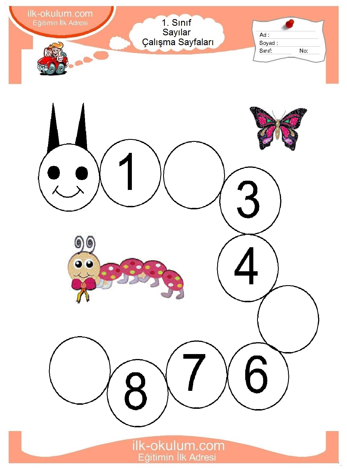 1 sınıf sayı çalışma kağıtları - www.pharmaconeg.com.
